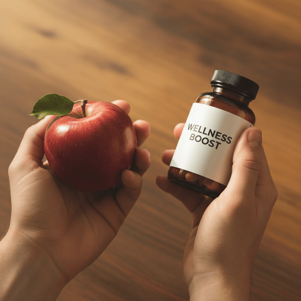 Choosing between whole foods and supplements