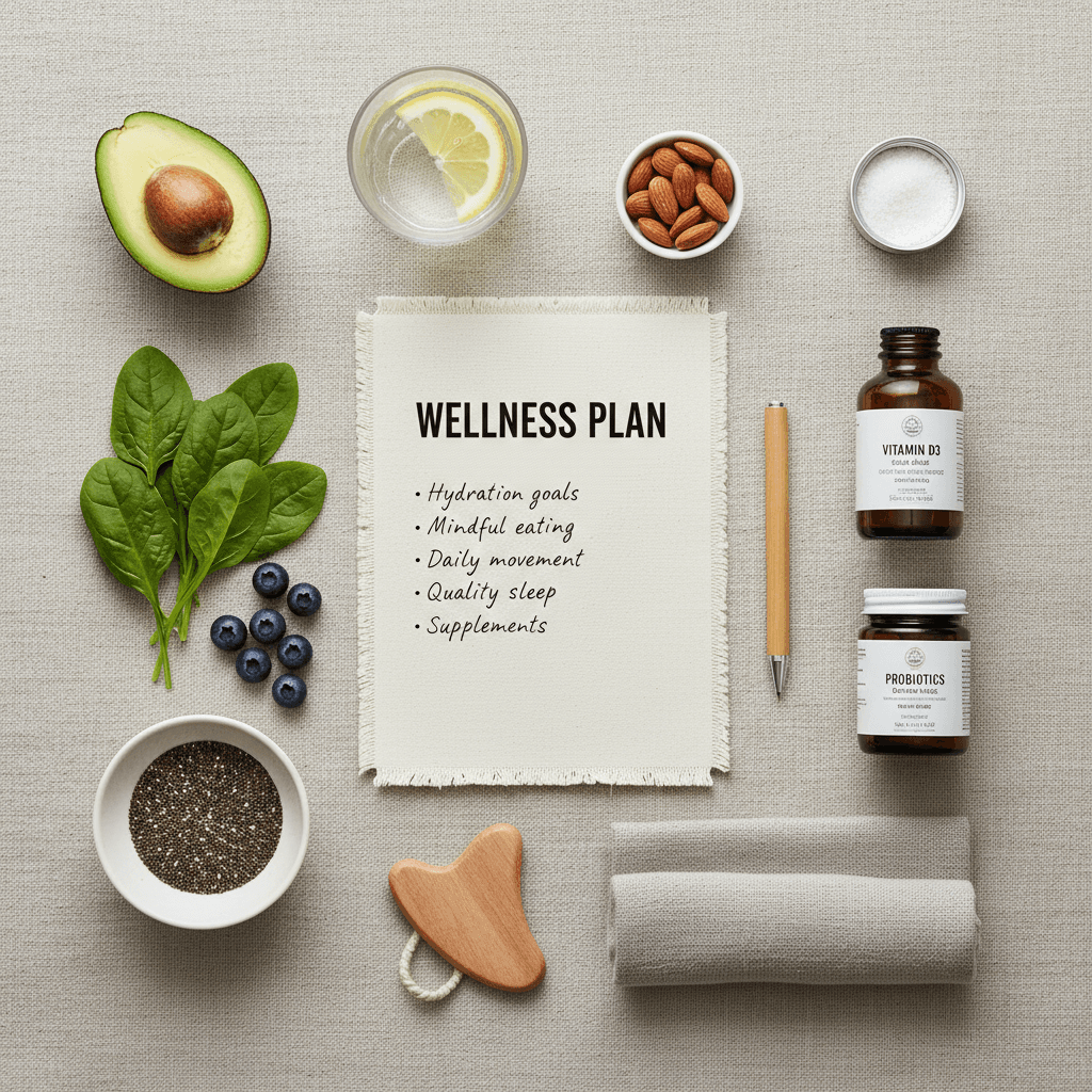 Health products and wellness planning items