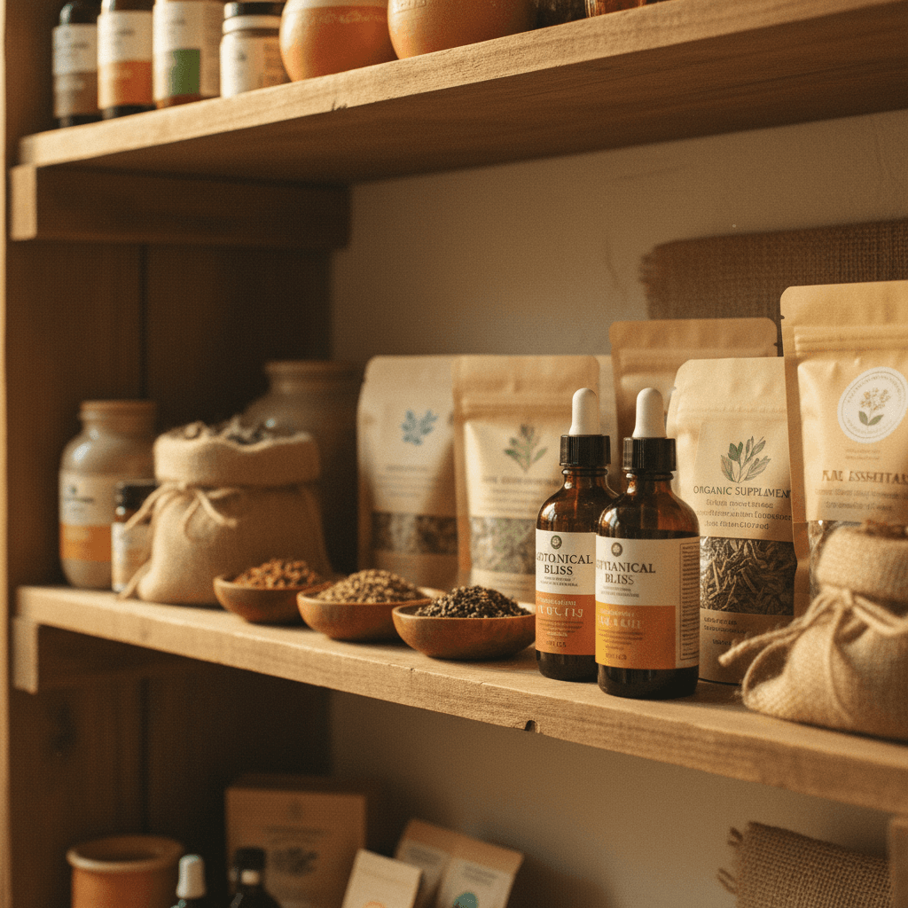 Curated selection of natural health products and supplements